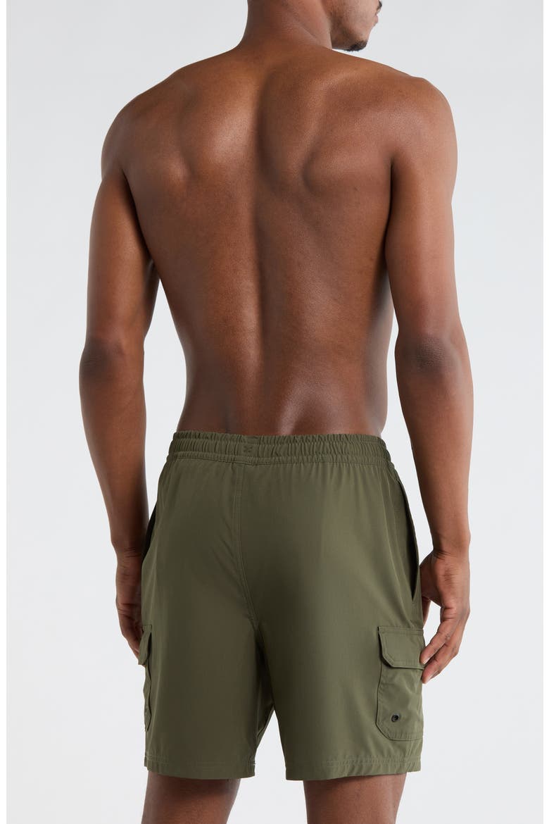 Cargo Volley Swim Shorts, Alternate, color, DEEP DEPTHS