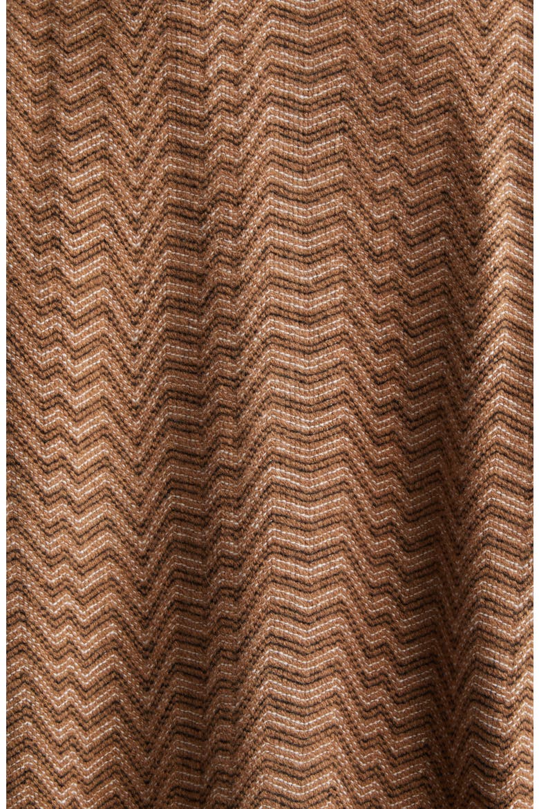 Zigzag Stripe Polo Sweater, Alternate, color, S01J5 CAMEL TONES