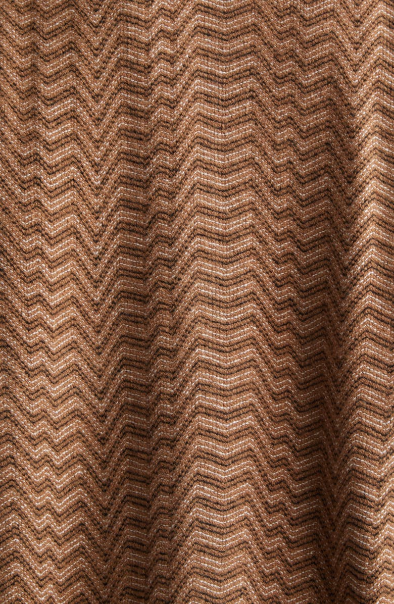 Missoni Zigzag Stripe Polo Sweater, Alternate, color, S01j5 Camel Tones