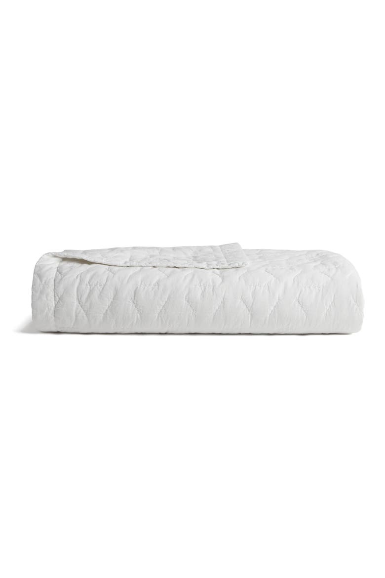 Soft Stitch Organic Cotton Quilt, Main, color, WHITE