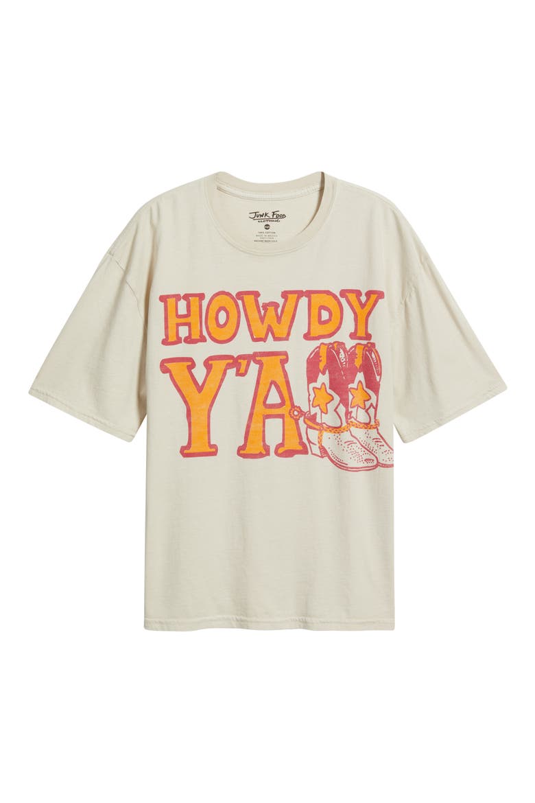 Howdy Y'all Cotton Graphic T-Shirt, Alternate, color, BIRCH