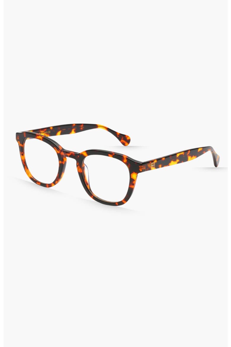 JB Round Blue Light Glasses, Alternate, color, Tortoise Shell