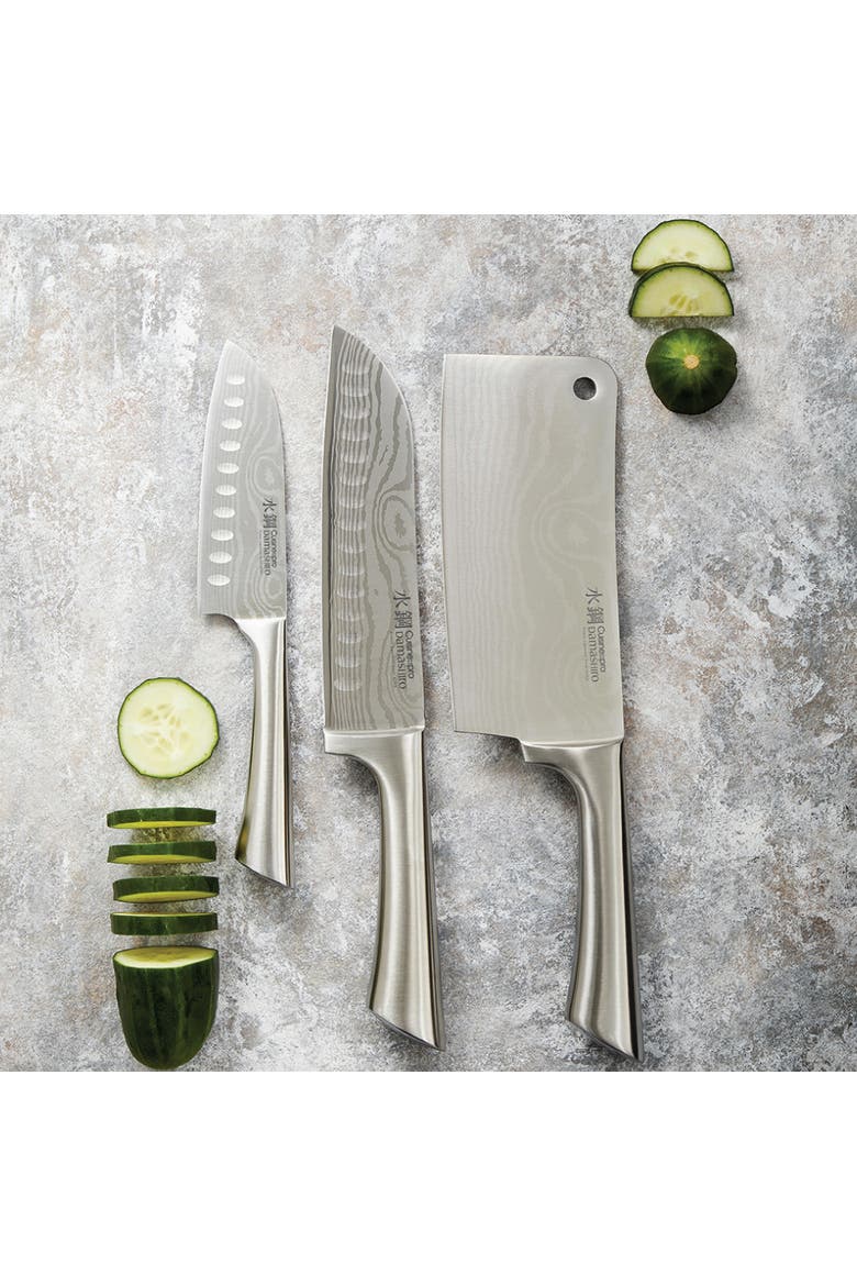 Damashiro® 3-Piece Ultimate Knife Set, Alternate, color, Silver