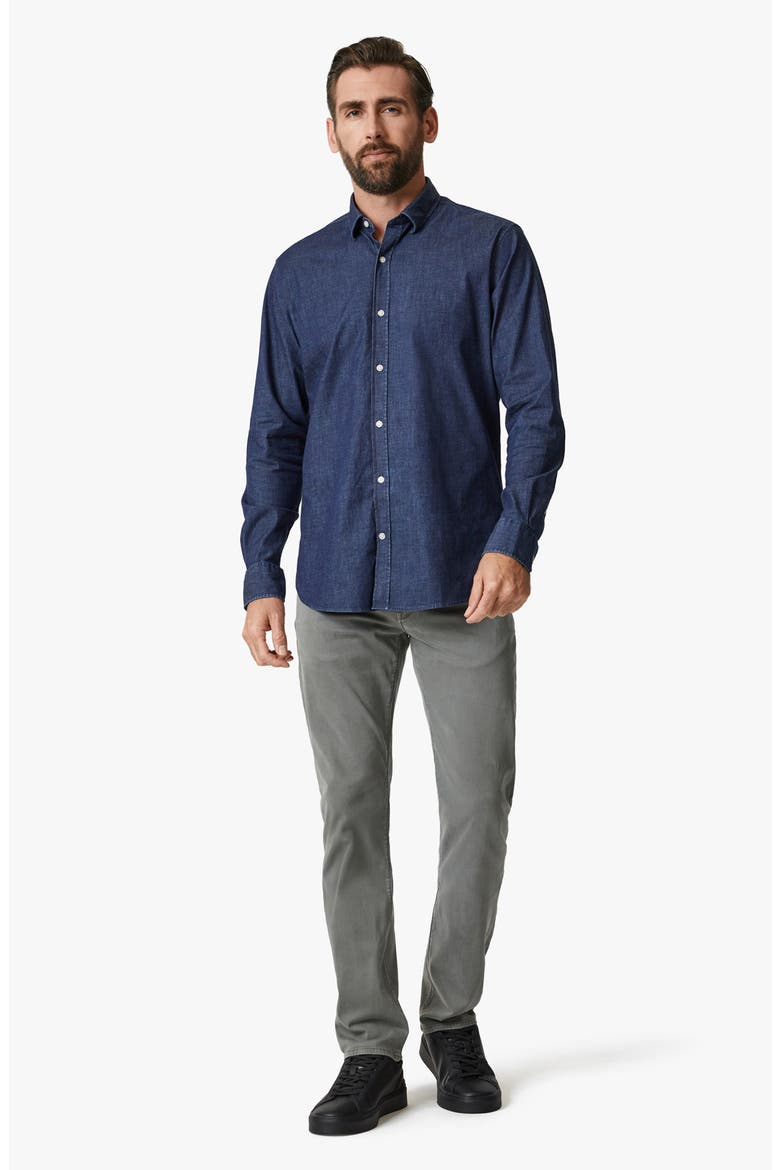 Stretch Denim Button-Up Shirt, Alternate, color, MEDIUM