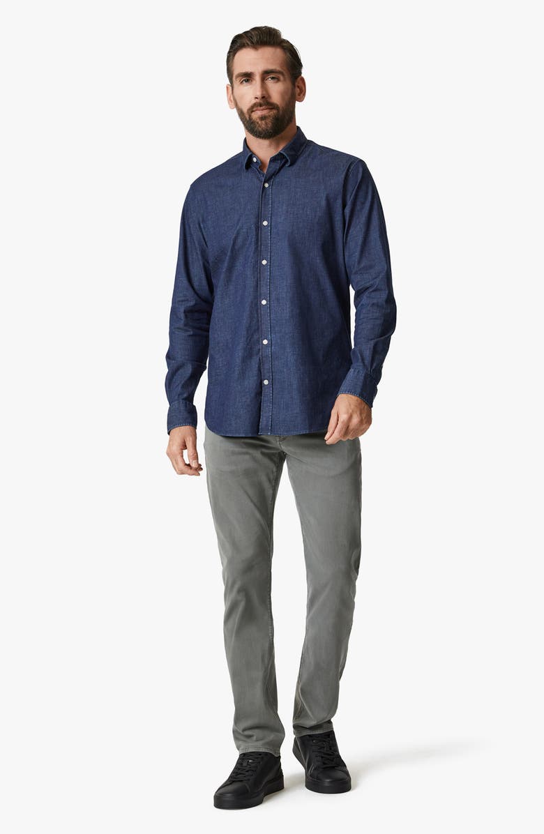 34 Heritage Stretch Denim Button-Up Shirt, Alternate, color, Medium