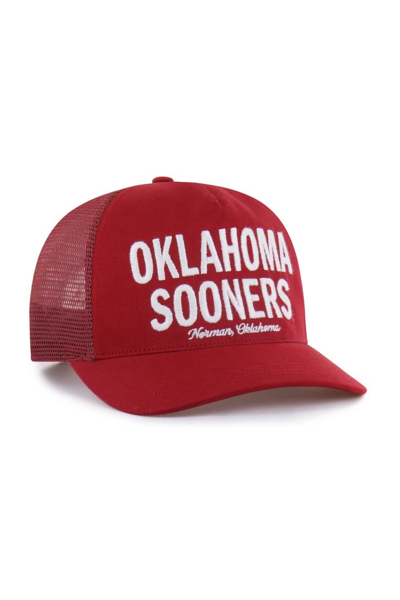 Men's '47 Crimson Oklahoma Sooners Contemporary Hitch Trucker Adjustable Hat, Alternate, color, Crimson