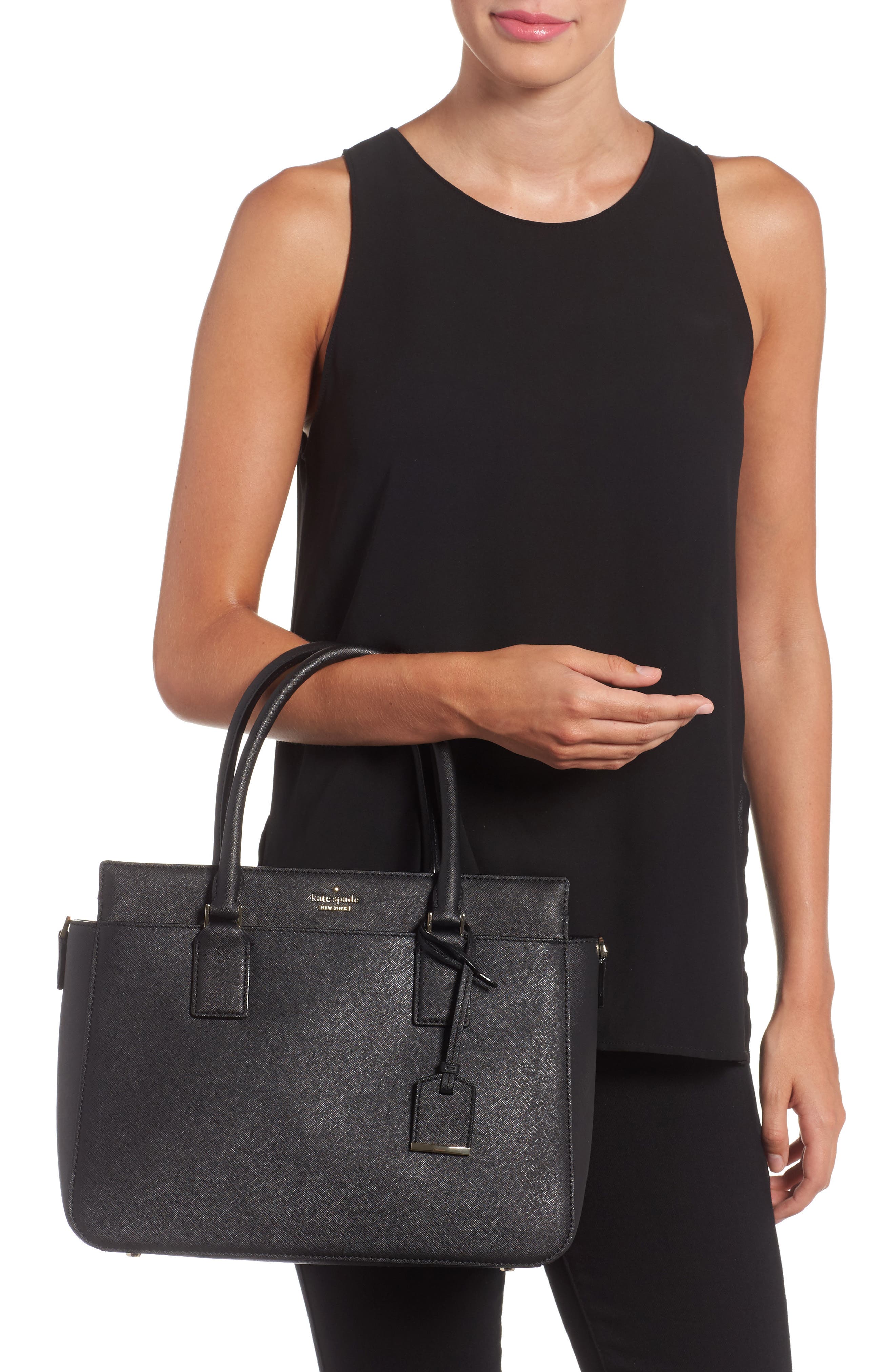 Kate Spade New York cameron street - sally leather satchel, Alternate, color, 