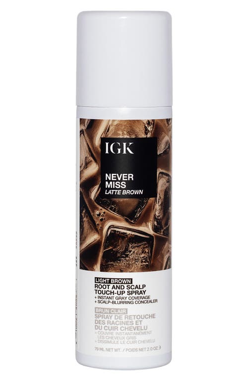 Igk Never Miss Root & Scalp Touch-up Spray In Brown
