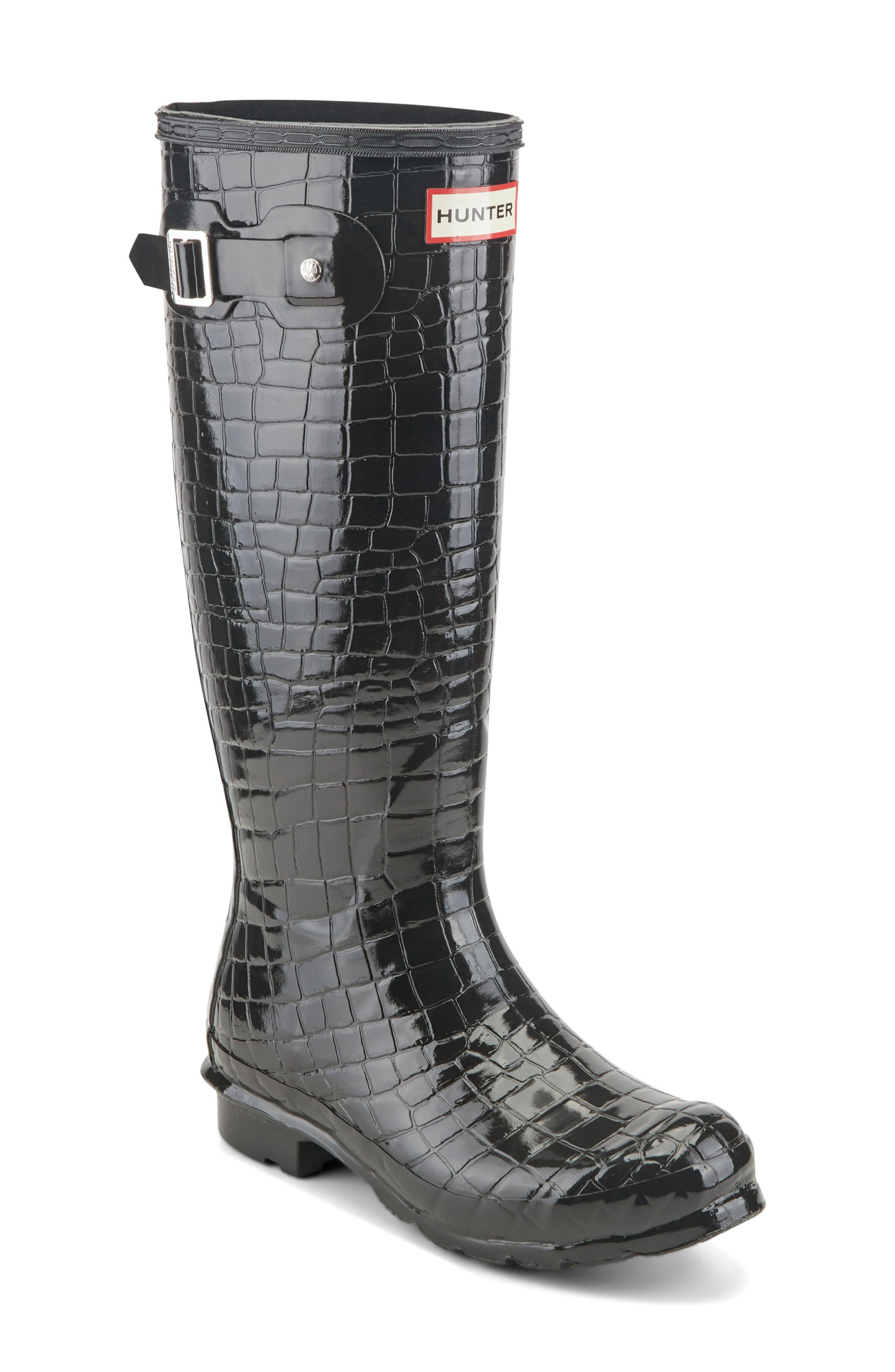 Original Tall Rain Boot, Main, color, BLACK