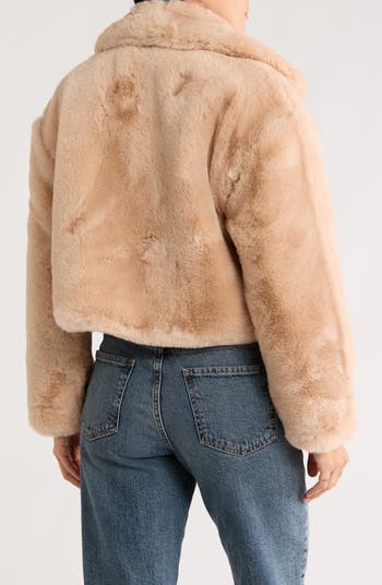 Crop Faux Fur Jacket