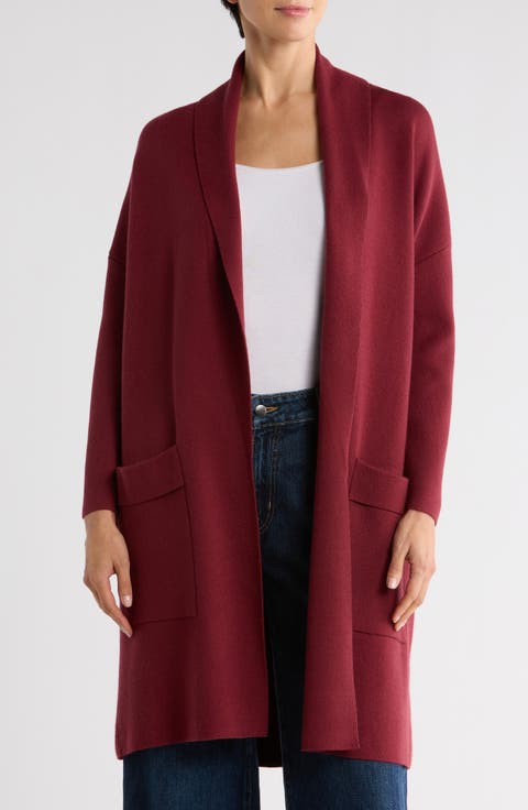 Alicia Open Front Long Cardigan