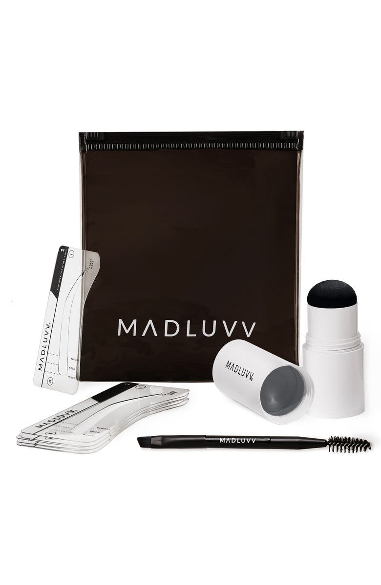 MADLUVV Brow Stamp Kit, Main, color, Dark Grey