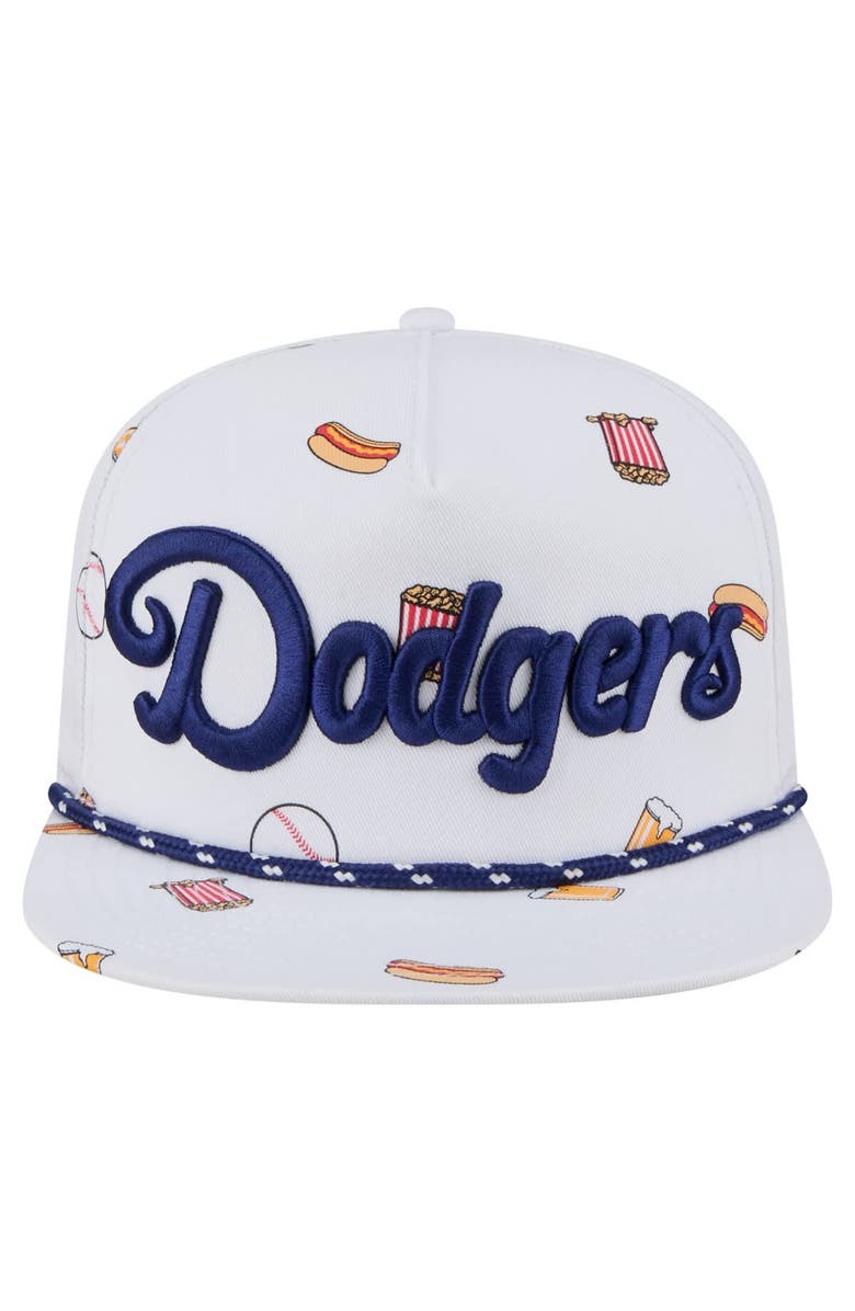 New Era Men's New Era White Los Angeles Dodgers Team Cheer Rope 19TWENTY Adjustable Hat, Alternate, color, White