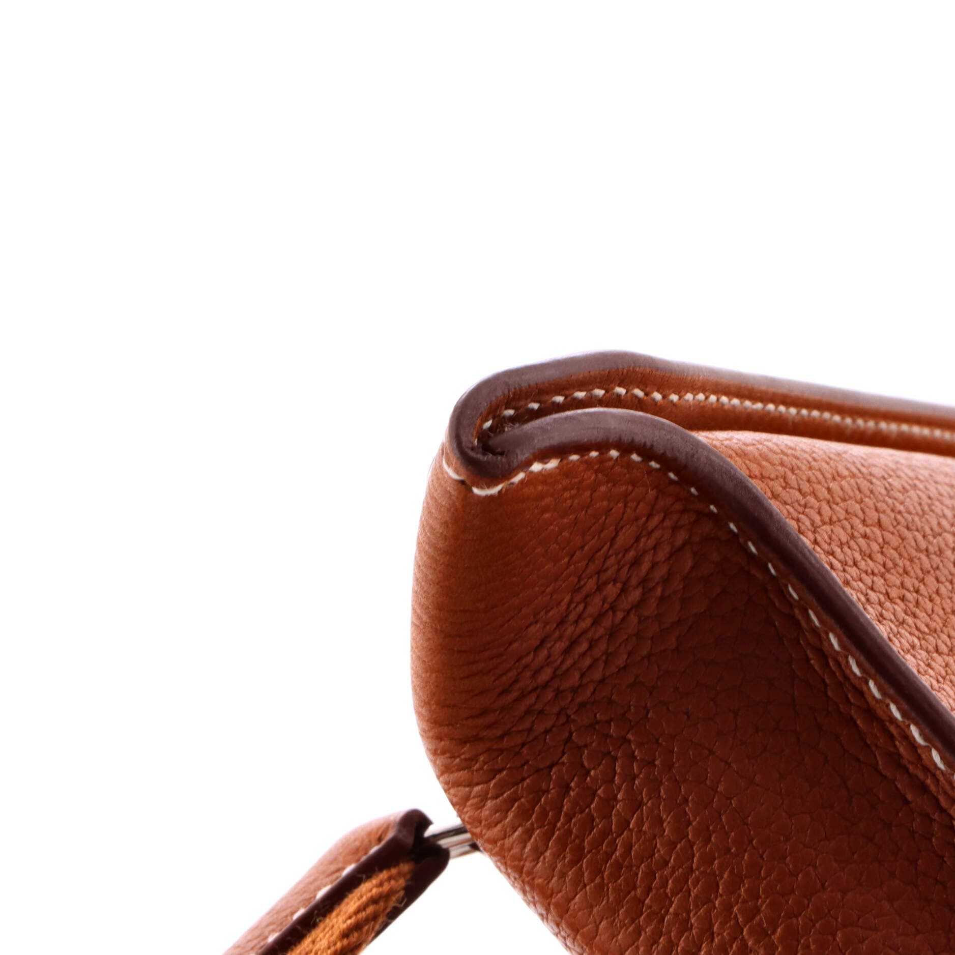 Pre-Owned Hermes Videpoches Bag Barenia Faubourg, Alternate, color, Fauve