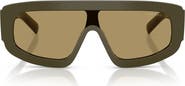 Prada 124mm Oversize Irregular Sunglasses