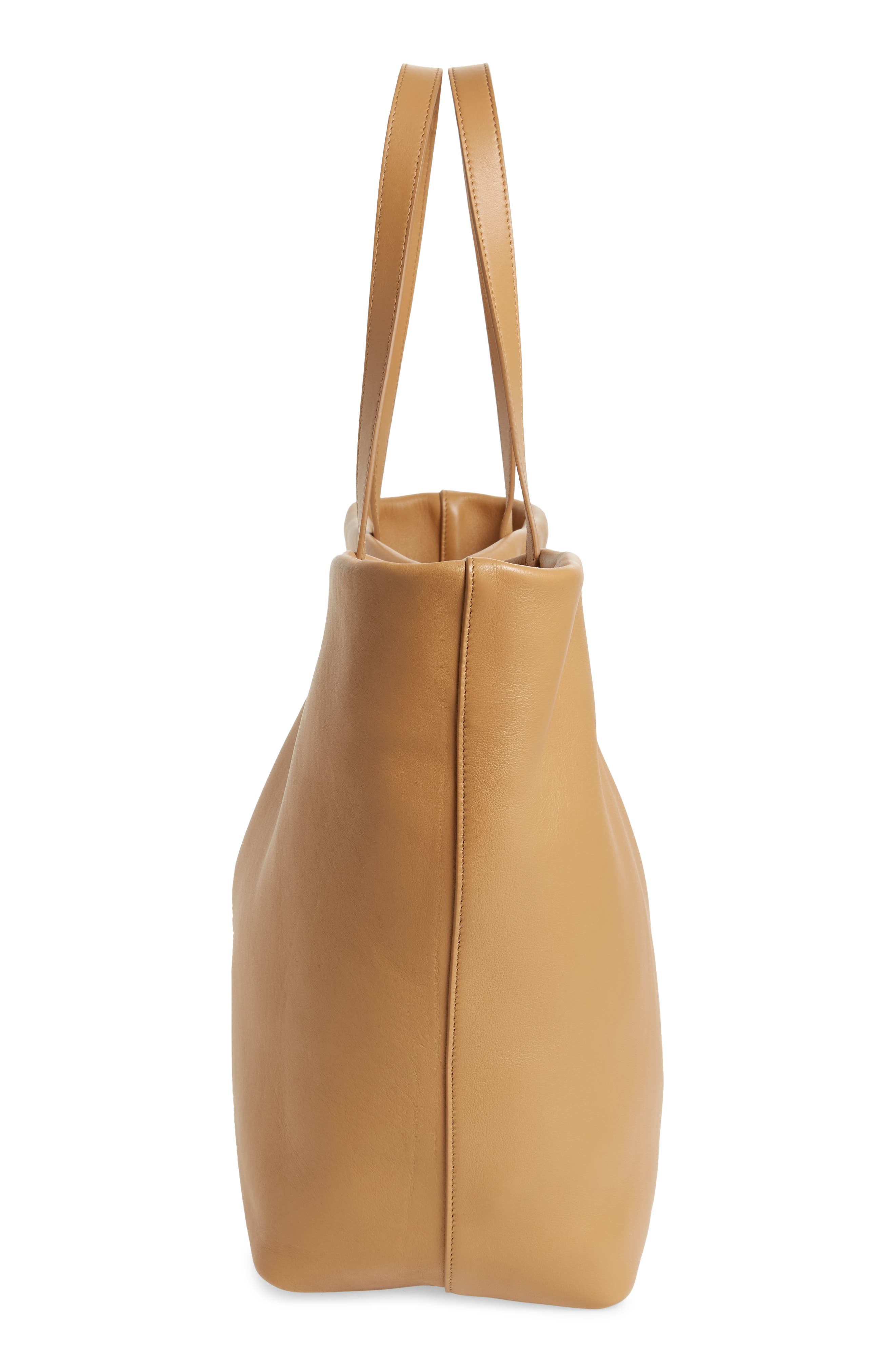 Brunello Cucinelli Grande Leather Shopper, Alternate, color, 