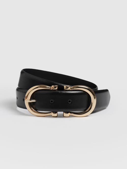 Saint And Sofia Saint + Sofia Chelsea Belt In Black