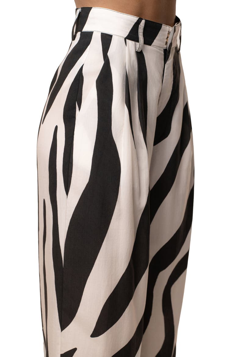 Zebra Essential Flow Trouser, Alternate, color, Ivory