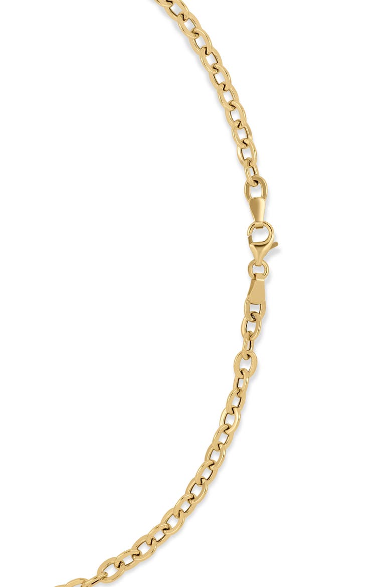 14K Gold Oval Pendant Necklace, Alternate, color, 14K YELLOW GOLD