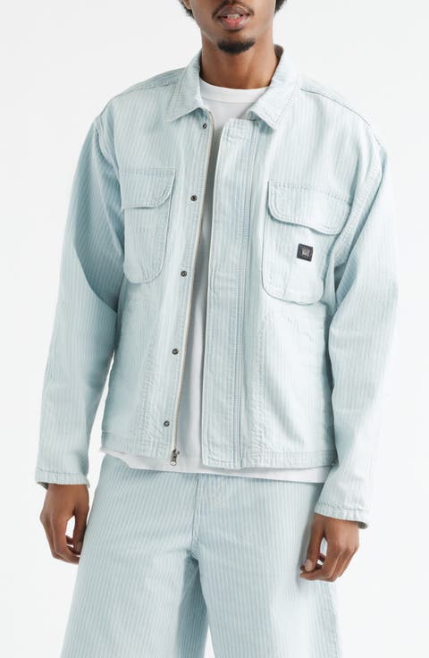 Umber Stripe Denim Jacket
