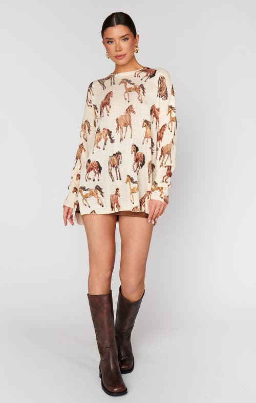 Show Me Your Mumu Bonfire Sweater In Animal Print