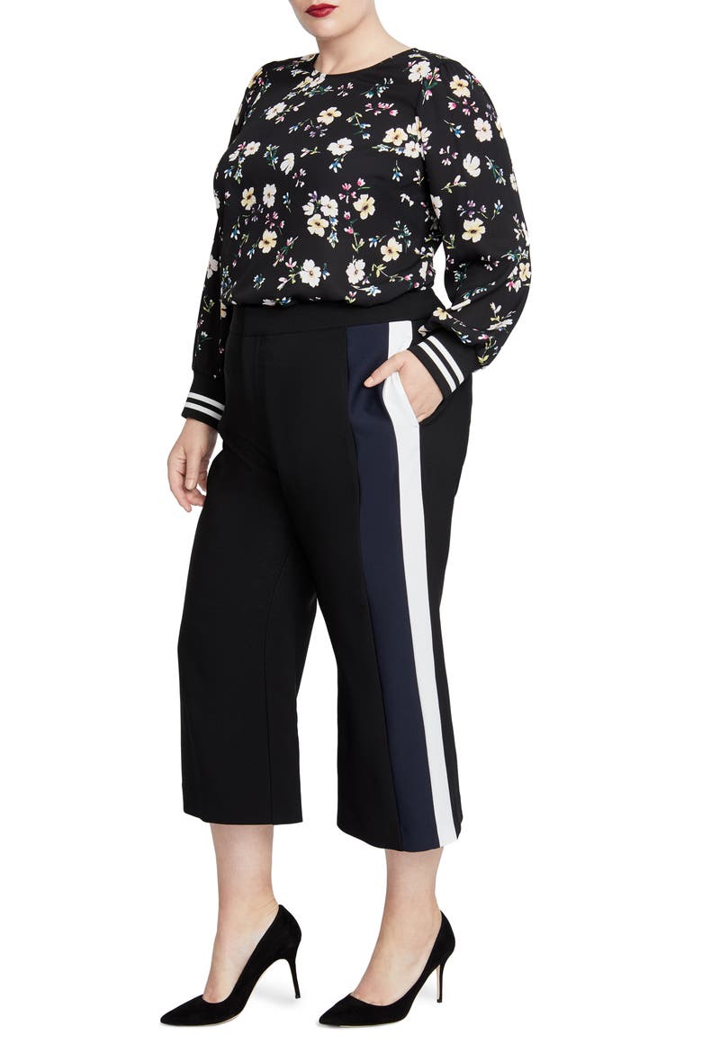 RACHEL Rachel Roy Gwen Crop Pants, Main, color, BLACK