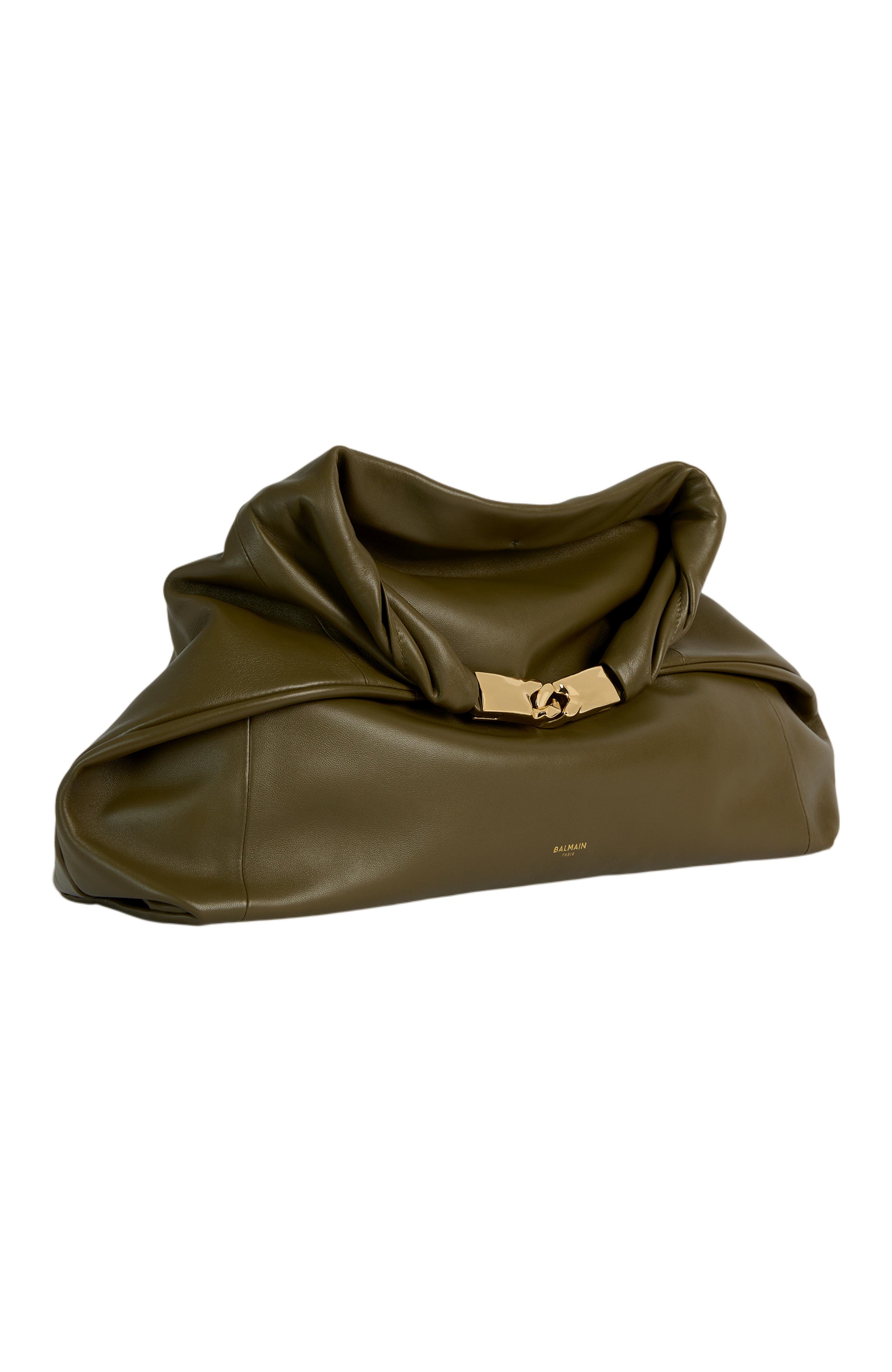 Dinner At 8 Medium Bag in Smooth Leather, Alternate, color, green