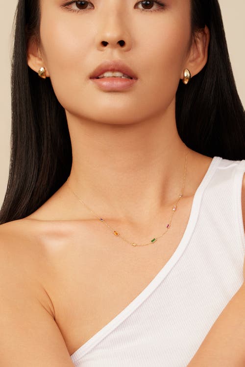 Oradina The Archie Drop Earrings In Yellow Gold