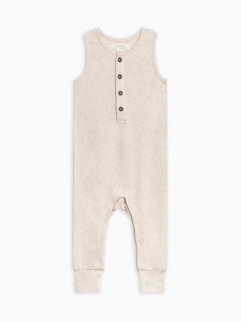 Organic Wade Waffle Tank Romper (Baby)