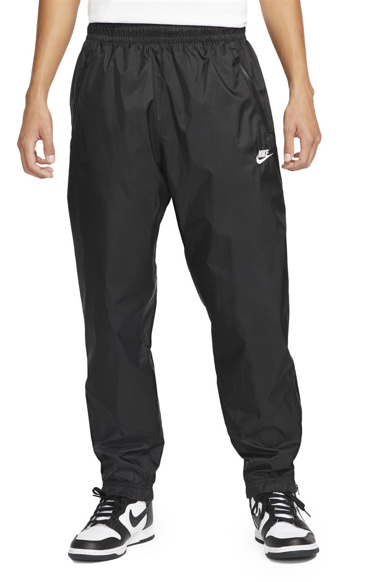 Nike Windrunner Woven Lined Pants, Main, color, Black/ Black/ White
