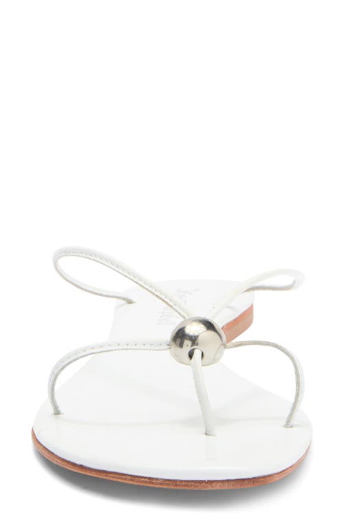 Jeffrey Campbell Cherished Sandal In White Silver