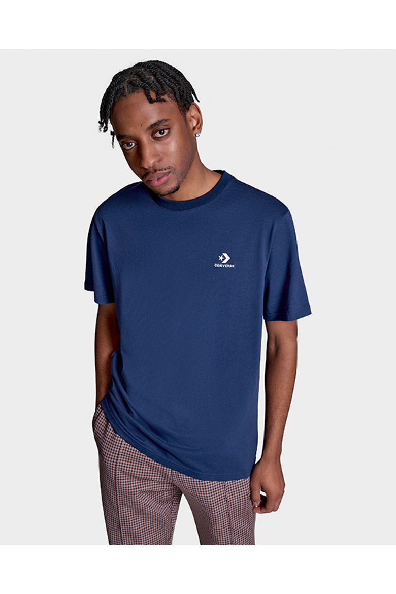 Star Chevron T-Shirt, Main, color, CONVERSE NAVY