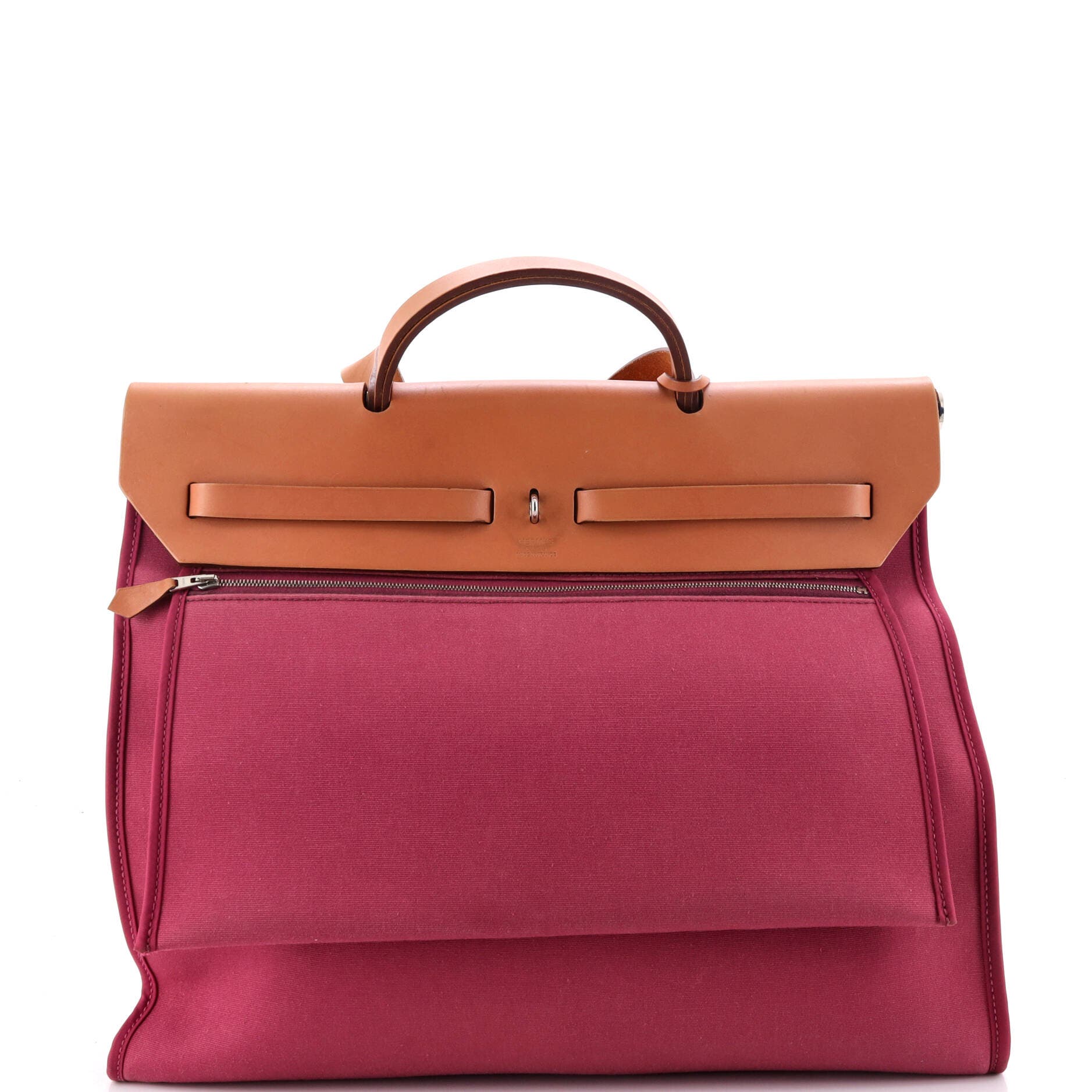 81034712 Herbag Zip Leather and Toile 39, Alternate, color, 