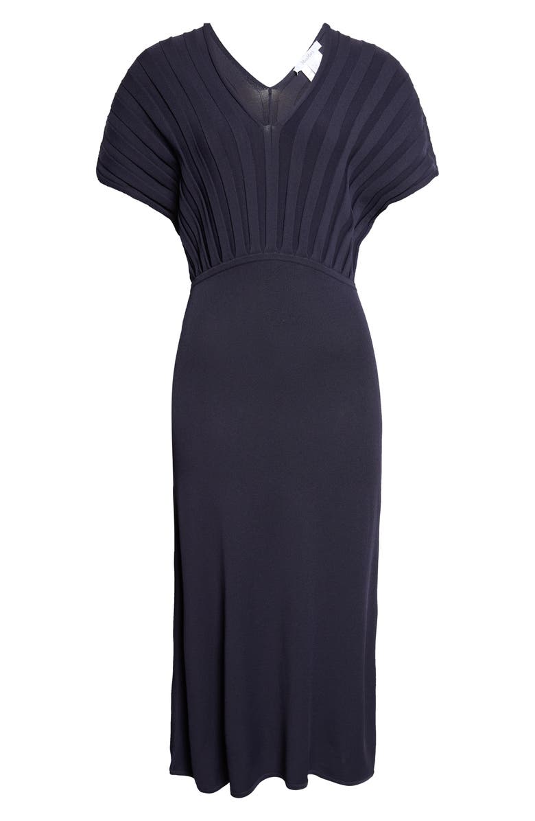 Max Mara Rib Bodice Sweater Dress, Main, color, Ultramarine