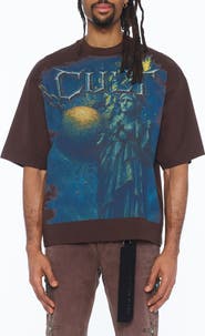 Cult of Individuality Boxy Oversized Cotton T-Shirt