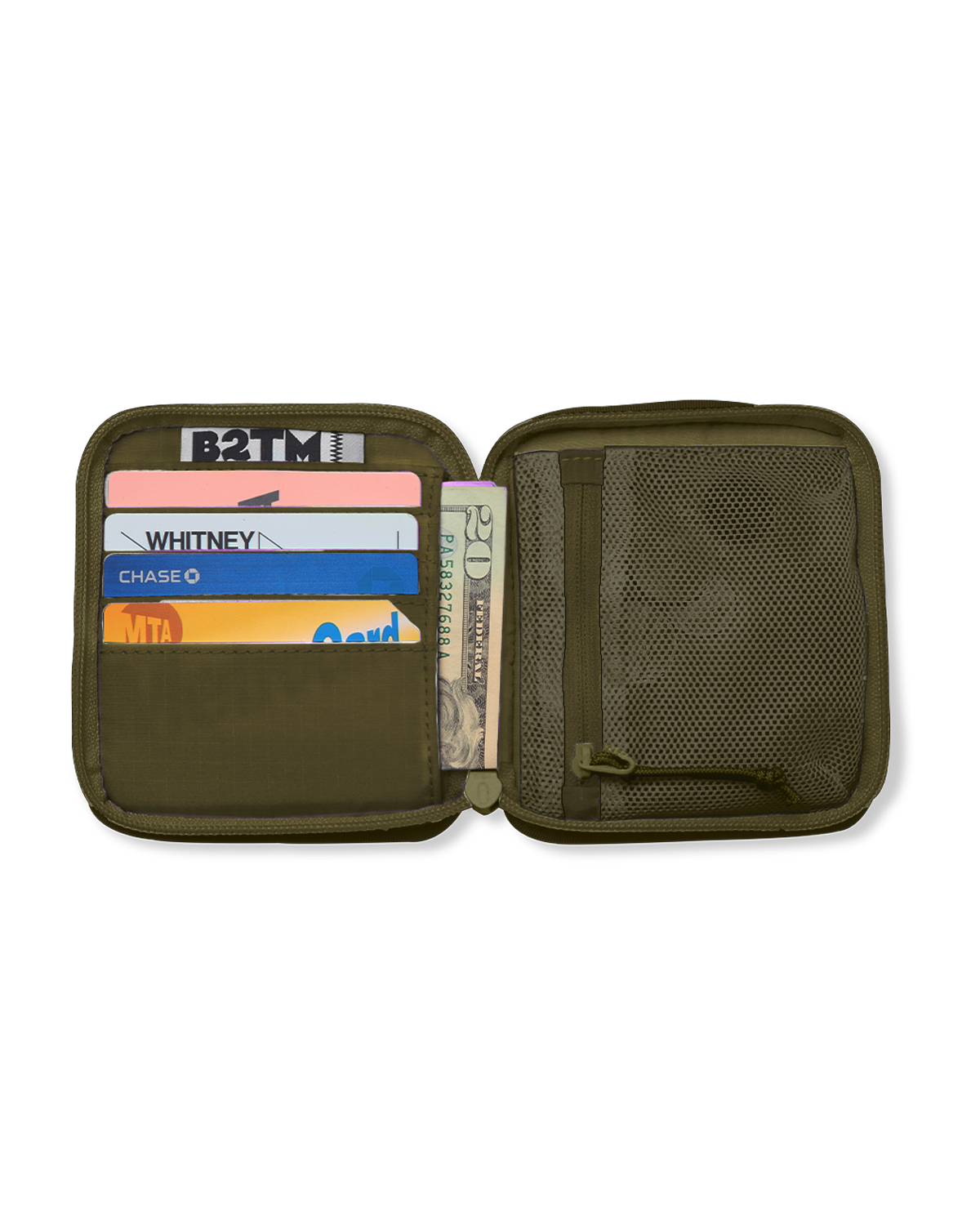 Zip Wallet, Alternate, color, Olive