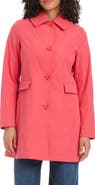 Kate Spade New York water resistant hooded a-line trench coat