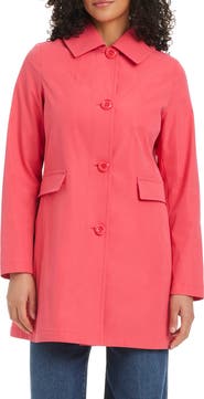 Kate Spade New York water resistant hooded a-line trench coat