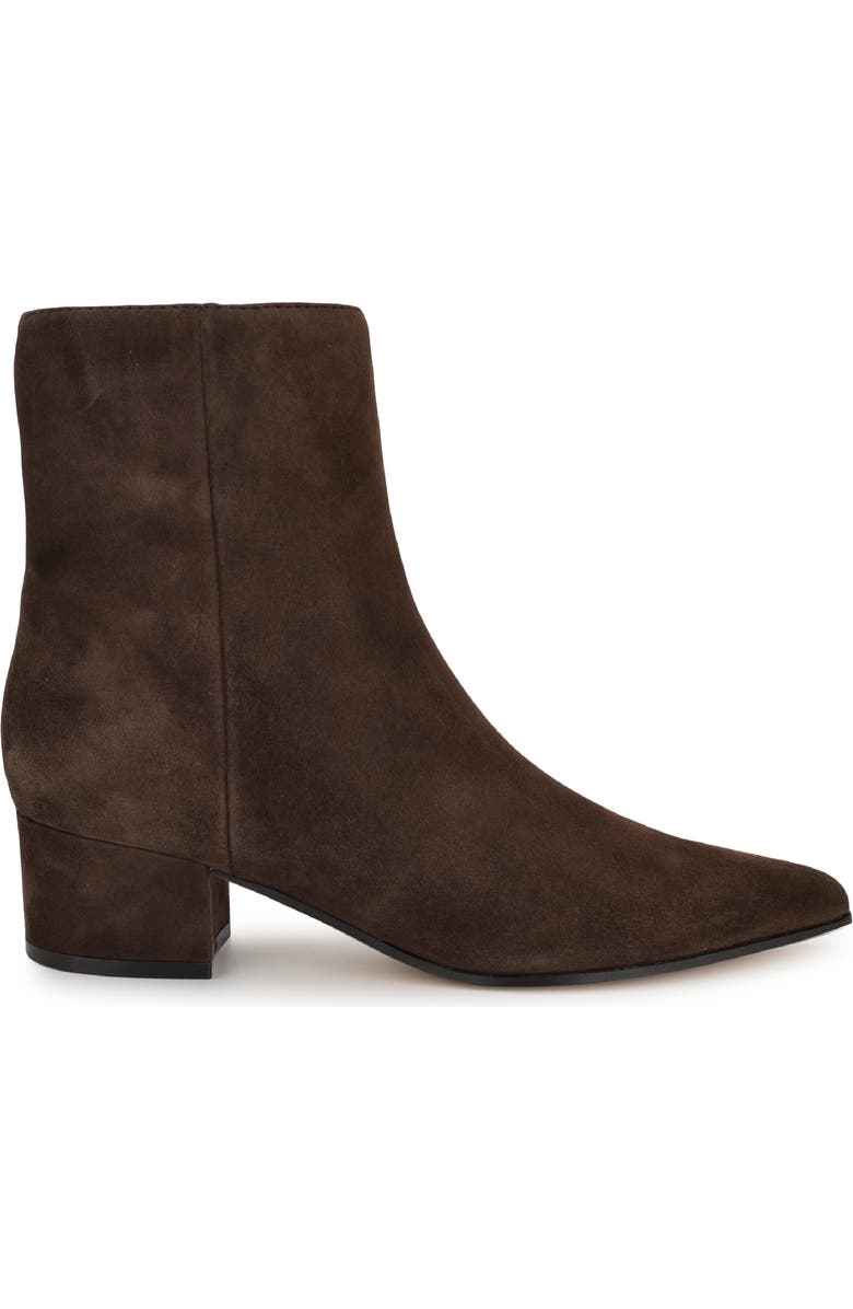 Nine West Maribu Pointed Toe Bootie, Alternate, color, Dark Brown Suede