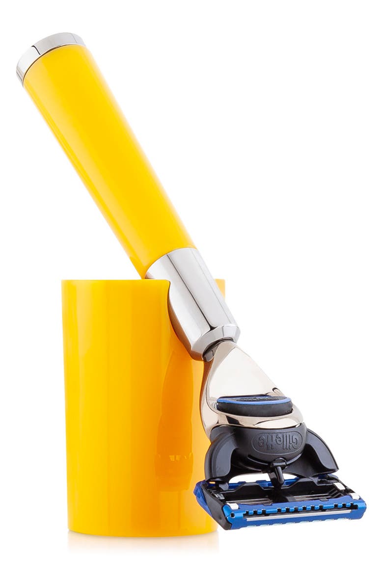 Acqua di Parma Barbiere Yellow Shaving Razor, Main, color,