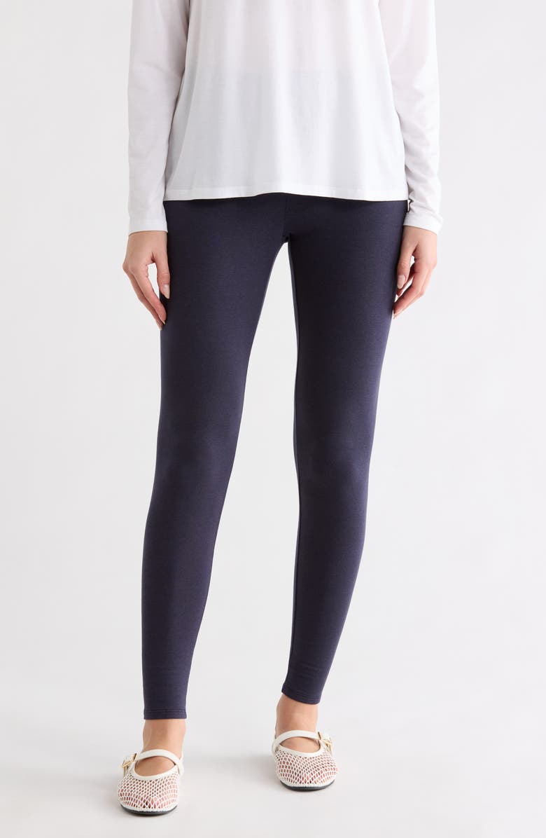 Eileen Fisher Ankle Leggings, Main, color, Ink