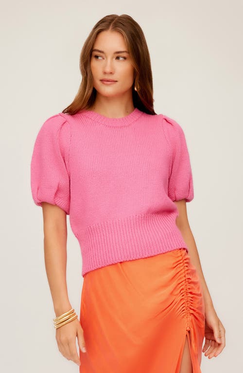 FIFTEEN TWENTY FIFTEEN TWENTY HARVEY PUFF SLEEVE COTTON BLEND SWEATER