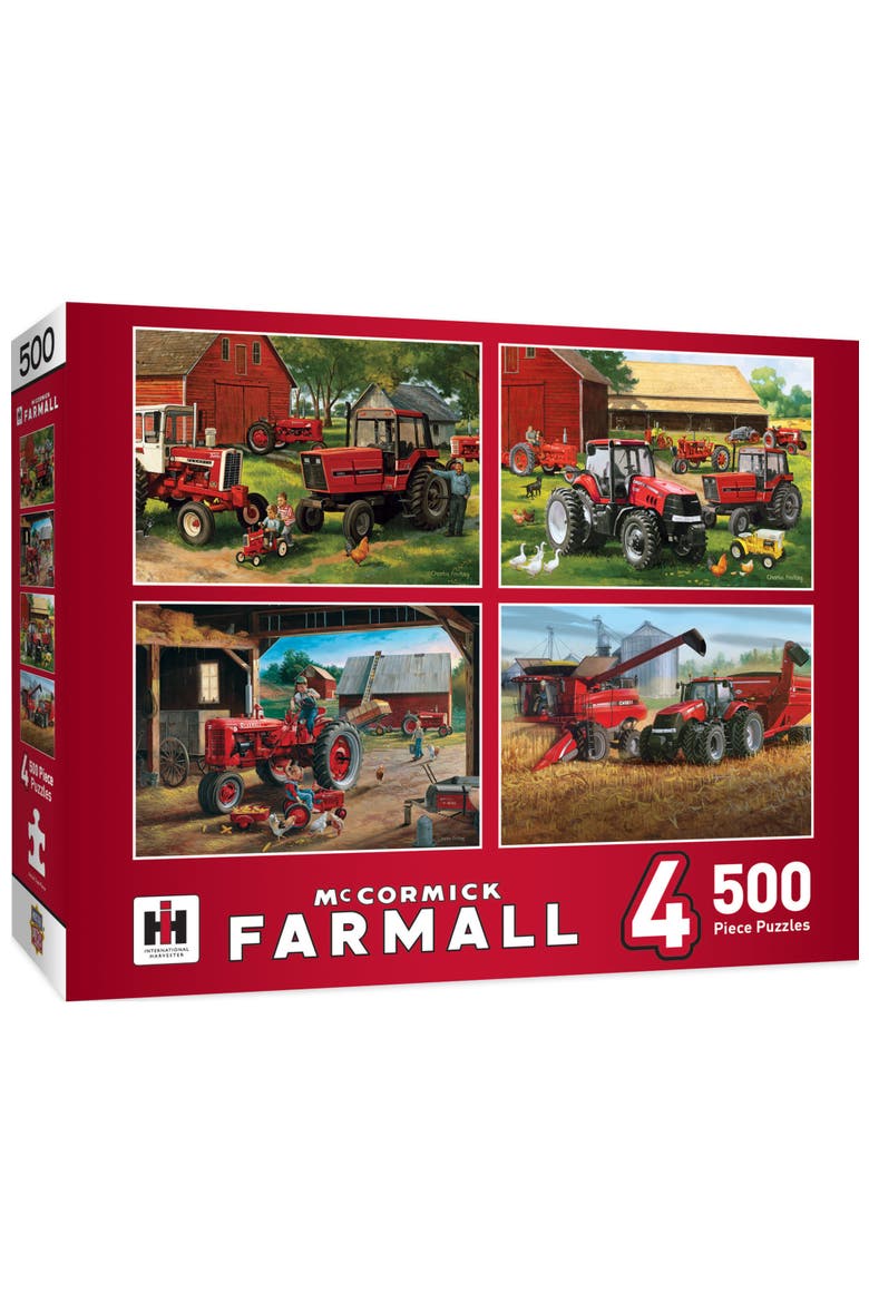 Farmall 4-Pack 500pc Puzzles, Main, color, Multicolor