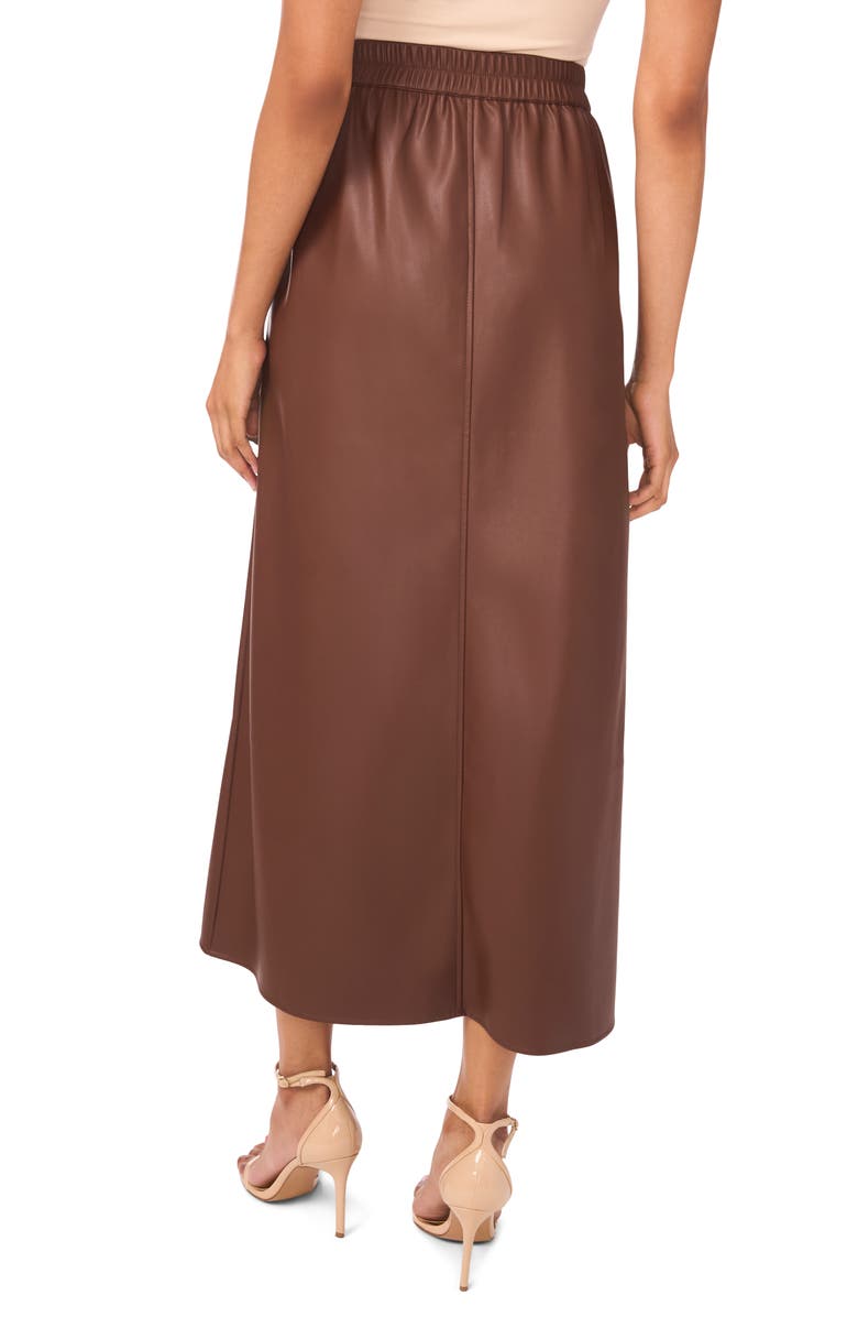 Veena Faux Leather Skirt