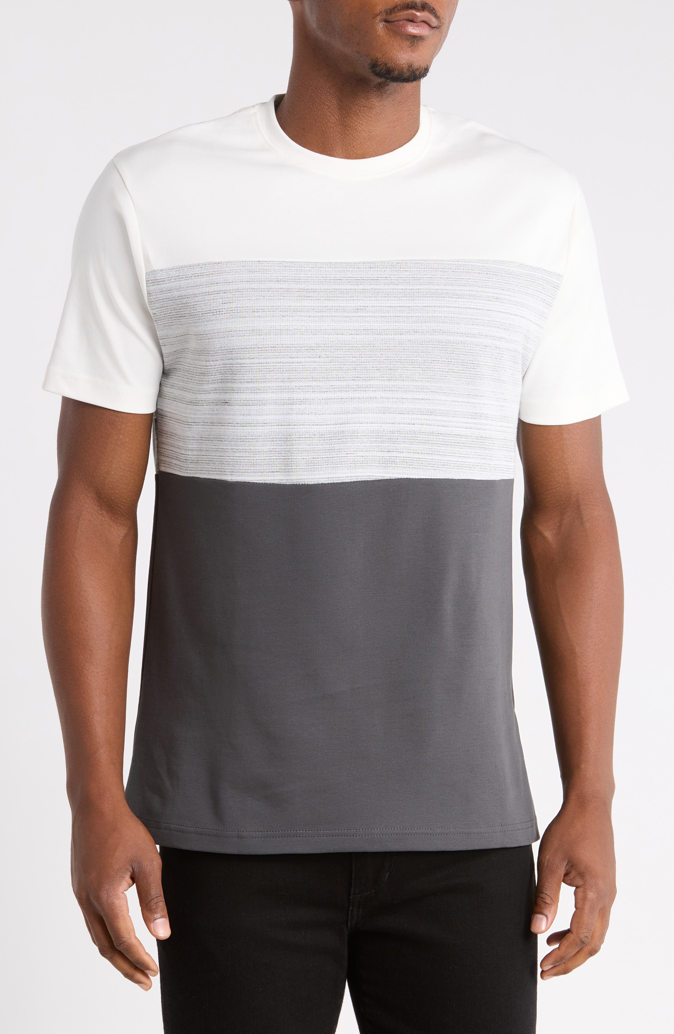 Texture Colorblock T-Shirt