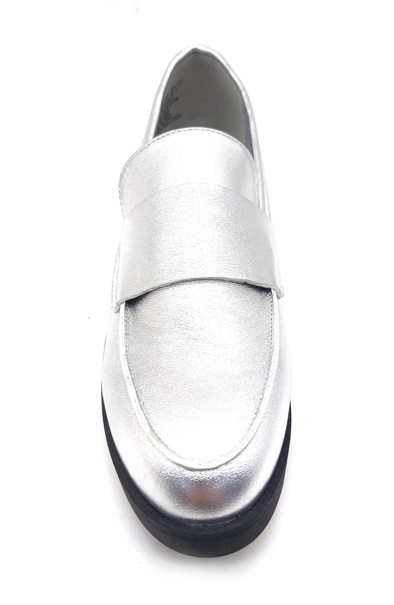 Fern Patent Loafer, Alternate, color, SILVER