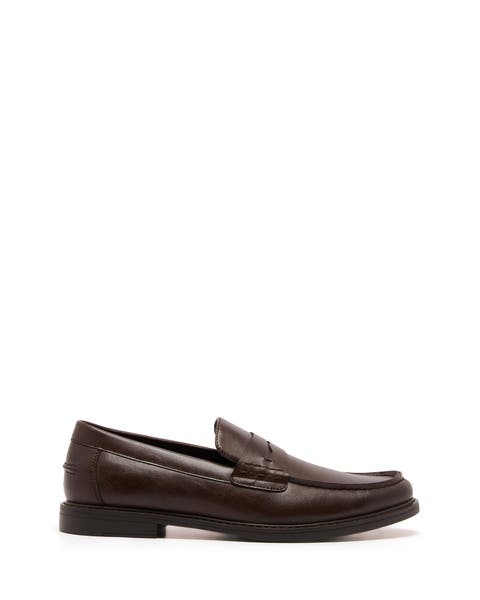 HUTCH moc toe stitching Penny Loafer