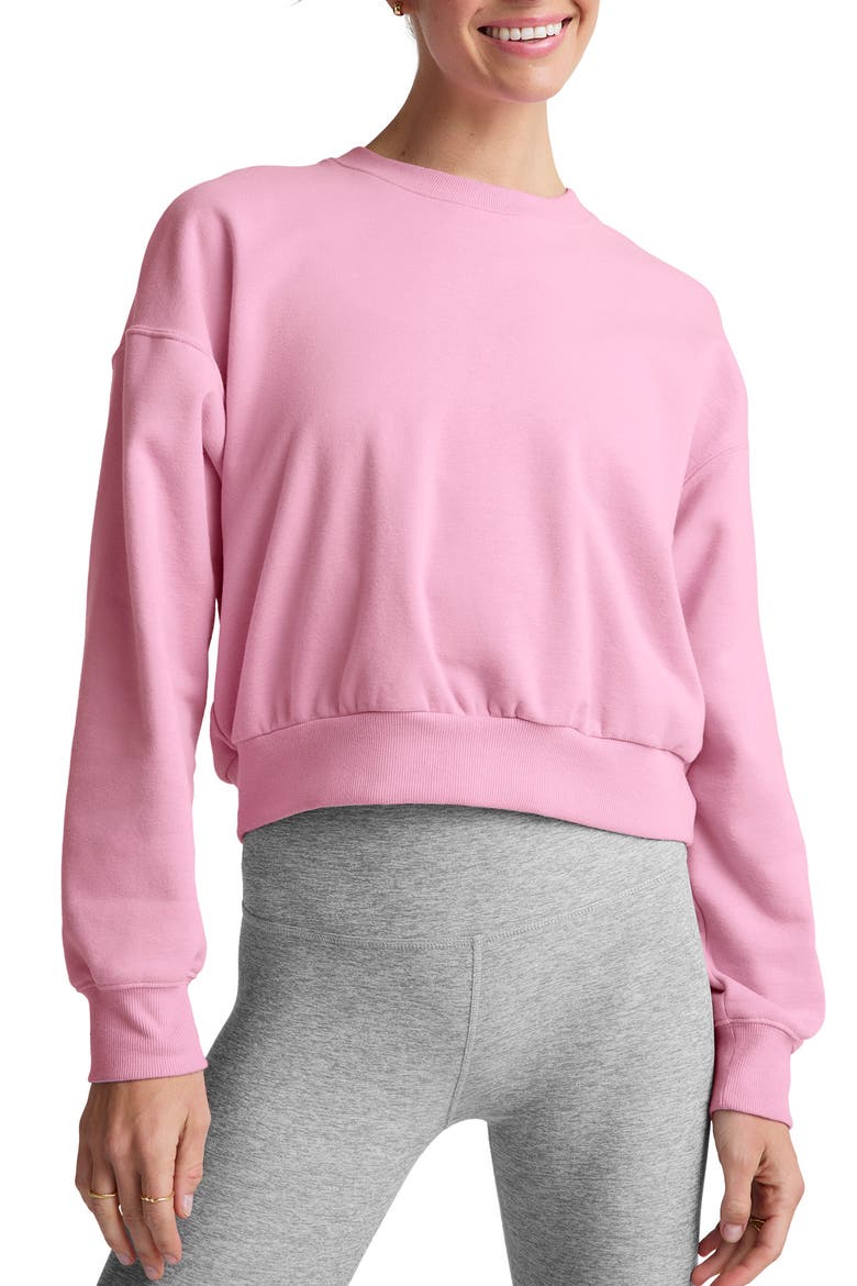 On the Go Crewneck Sweatshirt, Main, color, PINK HAZE
