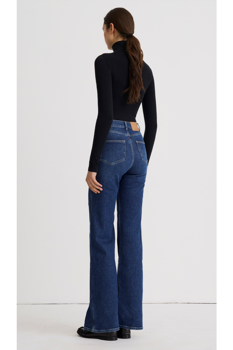 Swan Stretch High Rise Bootcut Jean, Alternate, color, Vintage Mid Blue