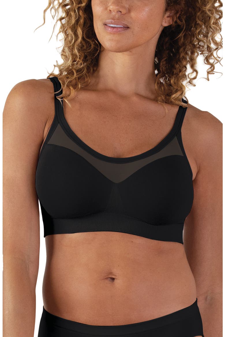 Sculpt Sheer Wireless Everyday T-Shirt Bra, Main, color, BLACK